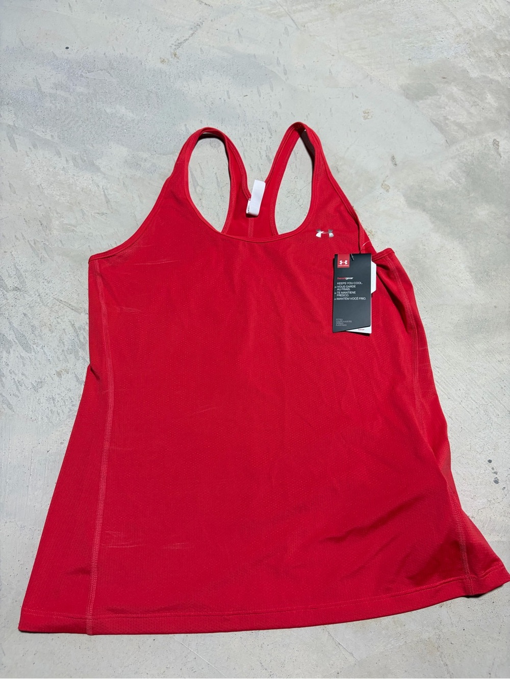 Under Armour NWT Women's Red Performance Racerback Tank large
